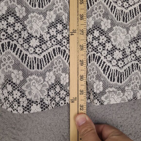 Candies Dress Womens Large White Floral Mini Embroidered‎ Scoop Neck - Picture 15 of 16